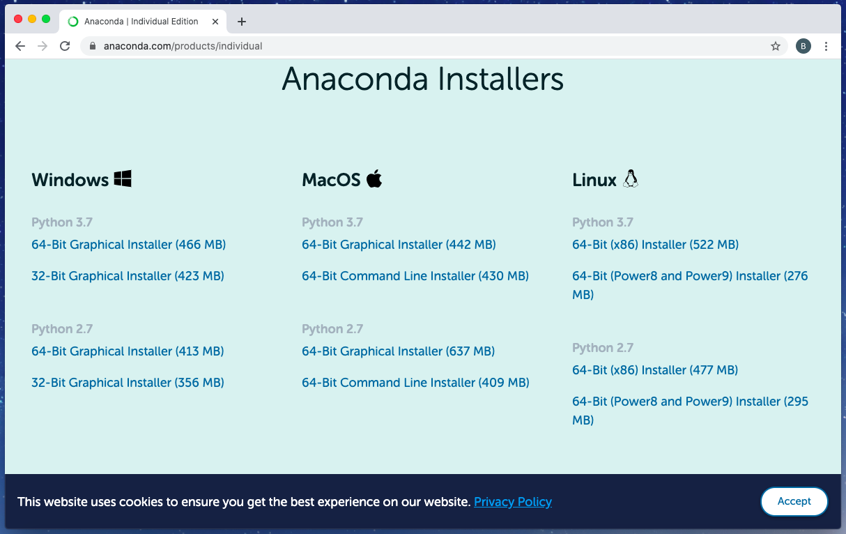 Anaconda_download